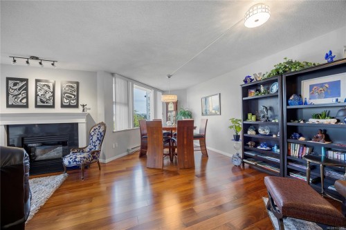 502-158 Promenade Dr, Nanaimo, BC - Indoor Photo Showing Other Room With Fireplace