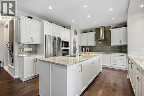 206 Mahogany Passage Se, Calgary, AB - Indoor Photo Showing Kitchen With Upgraded Kitchen
