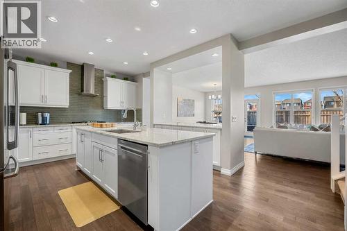 206 Mahogany Passage Se, Calgary, AB - Indoor Photo Showing Kitchen With Upgraded Kitchen