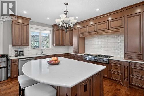 Chefs Kitchen - 72 Rockcliff Grove Nw, Calgary, AB - Indoor Photo Showing Kitchen With Upgraded Kitchen