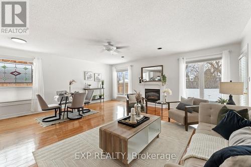 1036 Stone Cottage Crescent, Oshawa (Pinecrest), ON - Indoor Photo Showing Living Room With Fireplace