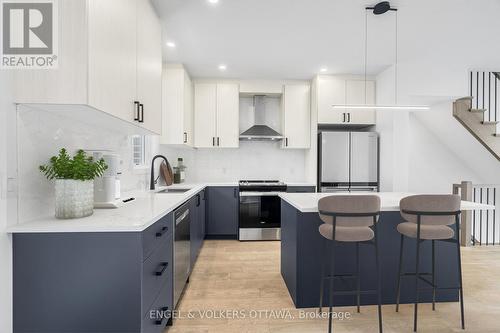 Virtually Staged - 73 Parent Avenue, Ottawa, ON - Indoor Photo Showing Kitchen With Upgraded Kitchen