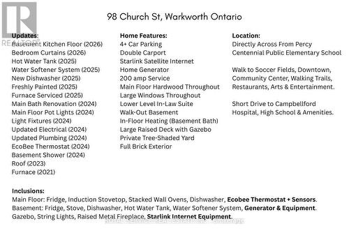 98 Church Street, Trent Hills (Warkworth), ON - Other