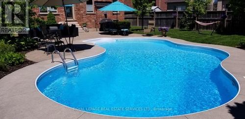 2275 Littondale Lane, Oakville, ON - Outdoor With In Ground Pool With Deck Patio Veranda With Backyard
