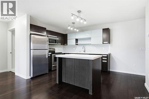 307 1640 Dakota Drive, Regina, SK - Indoor Photo Showing Kitchen With Stainless Steel Kitchen With Upgraded Kitchen