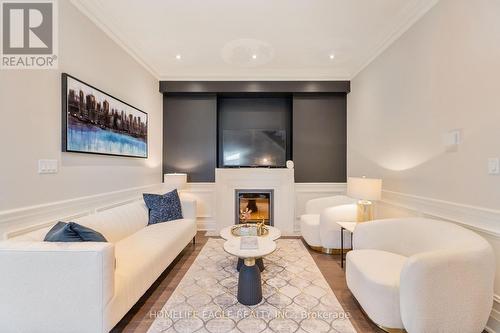 97B Craiglee Drive, Toronto, ON - Indoor Photo Showing Living Room With Fireplace