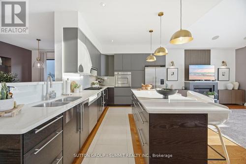 24 Joymar Drive, Mississauga, ON - Indoor Photo Showing Kitchen With Double Sink With Upgraded Kitchen