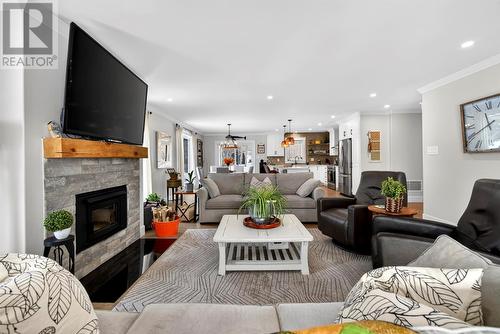 44 Bond Road, Whitbourne, NL - Indoor Photo Showing Living Room With Fireplace