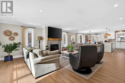 44 Bond Road, Whitbourne, NL - Indoor Photo Showing Living Room With Fireplace