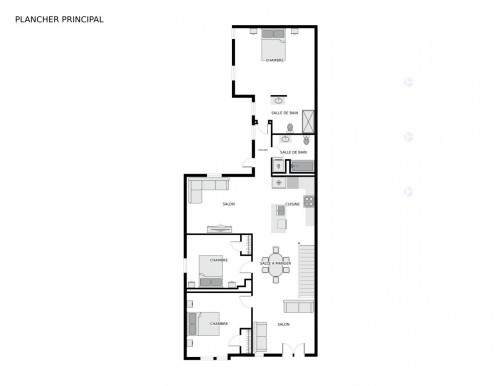 Vue - 206 Av. Des Pins E., Montréal (Le Plateau-Mont-Royal), QC - Indoor Photo Showing Other Room