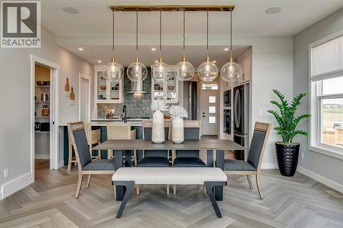 182 Setonstone Green Se, Calgary, AB - Indoor Photo Showing Dining Room