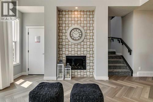 182 Setonstone Green Se, Calgary, AB - Indoor With Fireplace