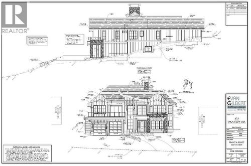 Conceptual drawing of a home that could be build on this lot. - 375 Okaview Road, Kelowna, BC 