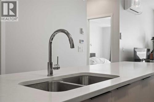 1104, 220 Seton Grove Se, Calgary, AB - Indoor Photo Showing Kitchen With Double Sink