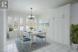 Virtually staged Breakfast Nook - 