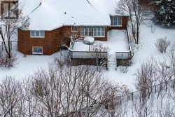 Aerial view of rear deck area. - 