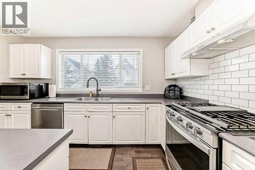 271 Prestwick Acres Lane Se, Calgary, AB - Indoor Photo Showing Kitchen With Double Sink