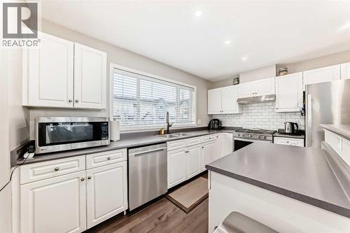 271 Prestwick Acres Lane Se, Calgary, AB - Indoor Photo Showing Kitchen With Double Sink With Upgraded Kitchen