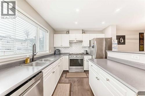 271 Prestwick Acres Lane Se, Calgary, AB - Indoor Photo Showing Kitchen With Double Sink With Upgraded Kitchen