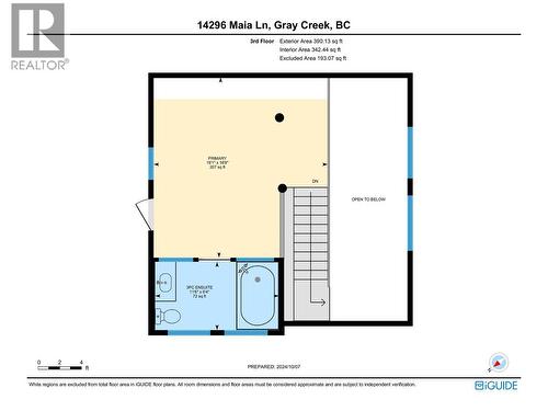 Upper Floor Plan - 14296 Maia Lane, Gray Creek, BC - Other