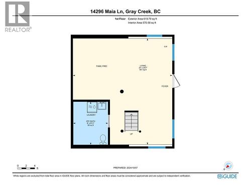 Basement Floor Plan - 14296 Maia Lane, Gray Creek, BC - Other