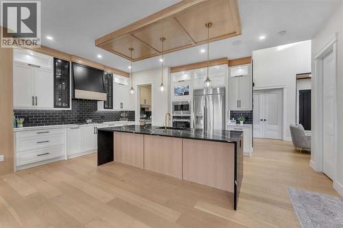 2012 Waterbury Road, Chestermere, AB - Indoor Photo Showing Kitchen With Upgraded Kitchen
