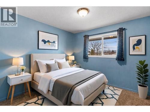 Virtually Staged - 2641 Springfield Road, Kelowna, BC - Indoor Photo Showing Bedroom