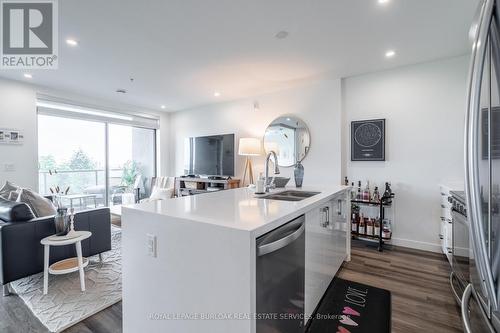 306 - 455 Charlton Avenue E, Hamilton, ON - Indoor Photo Showing Kitchen With Double Sink With Upgraded Kitchen