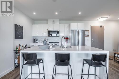 306 - 455 Charlton Avenue E, Hamilton, ON - Indoor Photo Showing Kitchen With Stainless Steel Kitchen With Upgraded Kitchen
