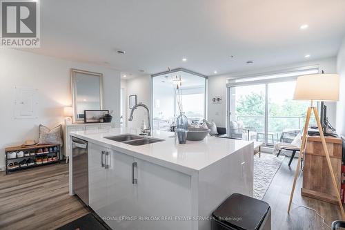 306 - 455 Charlton Avenue E, Hamilton, ON - Indoor Photo Showing Kitchen With Double Sink With Upgraded Kitchen
