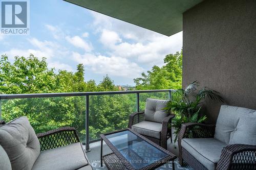 306 - 455 Charlton Avenue E, Hamilton, ON - Outdoor With Balcony With Exterior