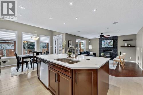 92 Panamount Green Nw, Calgary, AB - Indoor Photo Showing Kitchen With Double Sink