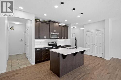 114 Walgrove Green Se, Calgary, AB - Indoor Photo Showing Kitchen With Double Sink With Upgraded Kitchen