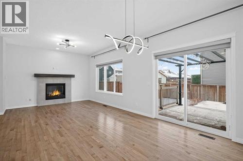 114 Walgrove Green Se, Calgary, AB - Indoor Photo Showing Living Room With Fireplace