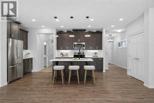 Virtual Staging - 114 Walgrove Green Se, Calgary, AB - Indoor Photo Showing Kitchen With Upgraded Kitchen