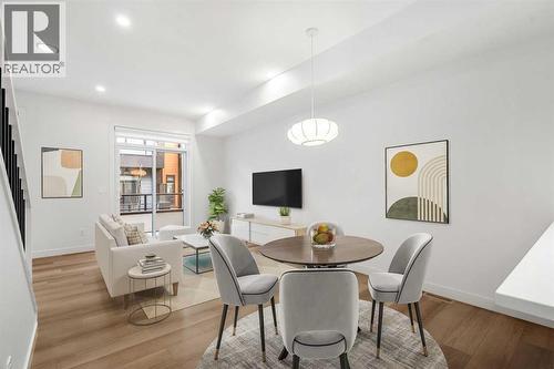 203, 550 Seton Circle Se, Calgary, AB - Indoor Photo Showing Dining Room