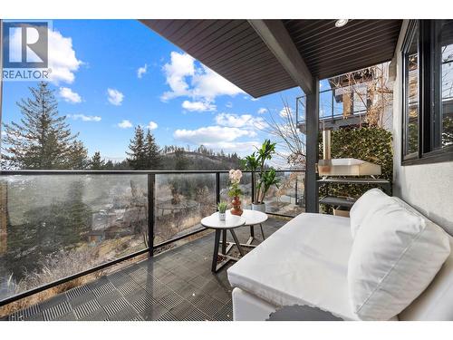 Balcony Off Main Floor - 1818 Peak Point Court Unit# 16, West Kelowna, BC - Outdoor With Exterior