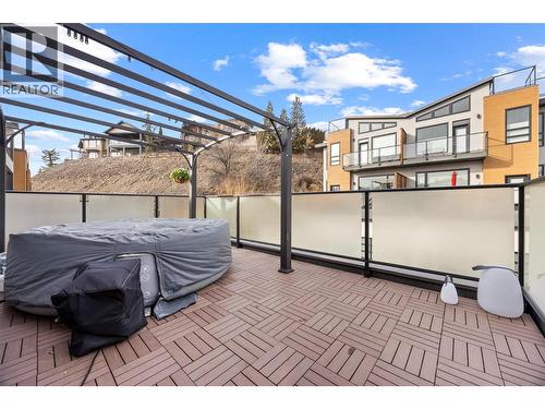 Upgraded deck tiles! - 1818 Peak Point Court Unit# 16, West Kelowna, BC - Outdoor With Exterior