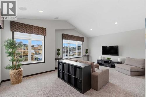 71 Panatella View Nw, Calgary, AB - Indoor Photo Showing Living Room