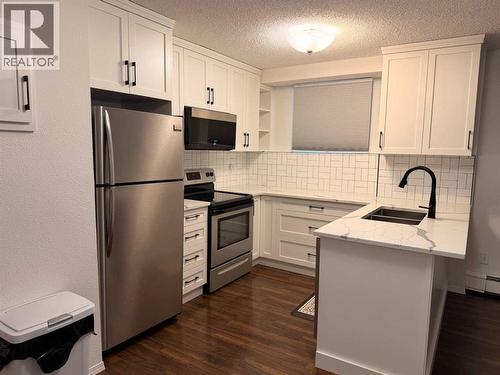 121, 1237 4 Avenue S, Lethbridge, AB - Indoor Photo Showing Kitchen With Stainless Steel Kitchen With Double Sink