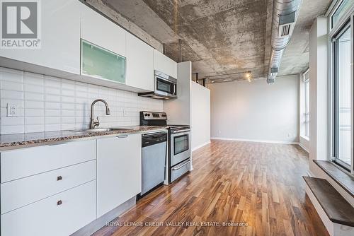 609 - 150 Sudbury Street, Toronto, ON - Indoor Photo Showing Kitchen With Stainless Steel Kitchen With Upgraded Kitchen
