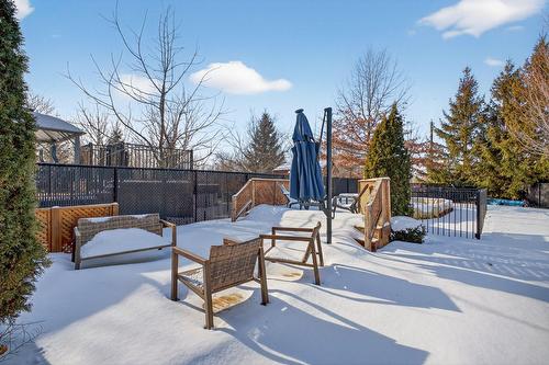 Backyard - 50 Rue De La Seine, Candiac, QC - Outdoor With Deck Patio Veranda