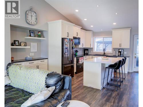 View of updated kitchen from living room - 2312 Hunter Avenue, Armstrong, BC - Indoor Photo Showing Other Room