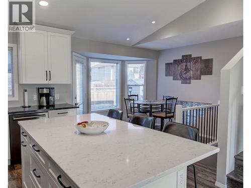 Kitchen Iland bar with quartz counter top - 2312 Hunter Avenue, Armstrong, BC - Indoor