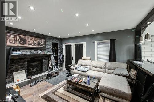 83 Oxford Street, Woodstock, ON - Indoor Photo Showing Other Room With Fireplace