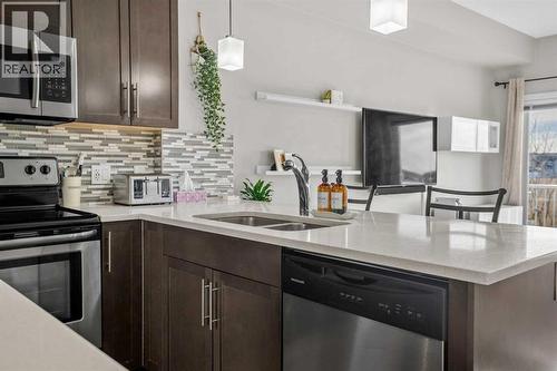 51 Redstone Circle Ne, Calgary, AB - Indoor Photo Showing Kitchen With Double Sink