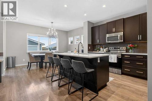 146 Marquis Common Se, Calgary, AB - Indoor Photo Showing Kitchen With Upgraded Kitchen