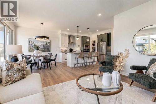128 Quartz Crescent, Cochrane, AB - Indoor Photo Showing Living Room