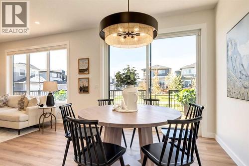 128 Quartz Crescent, Cochrane, AB - Indoor Photo Showing Dining Room