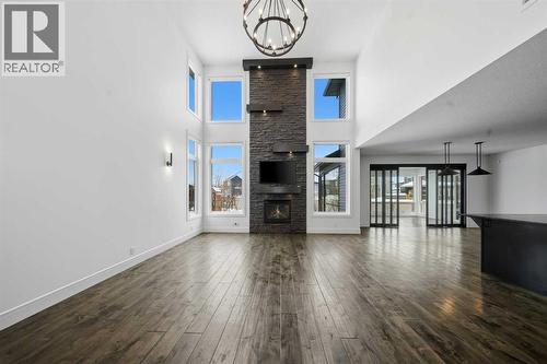 26 Van Horn Close, Red Deer, AB - Indoor Photo Showing Other Room With Fireplace